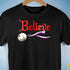 Believe Asexual Pride Jingle Bell Premium Unisex T-Shirt - Black
